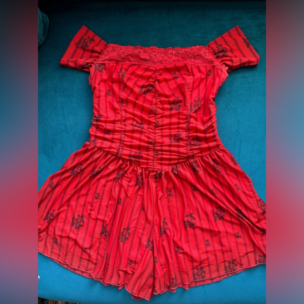 Urban Outfitters Red Romper (never used)